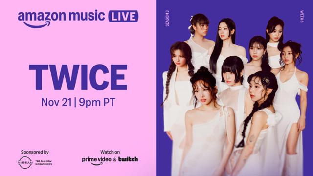 TWICE впервые выступит на Amazon Music Live